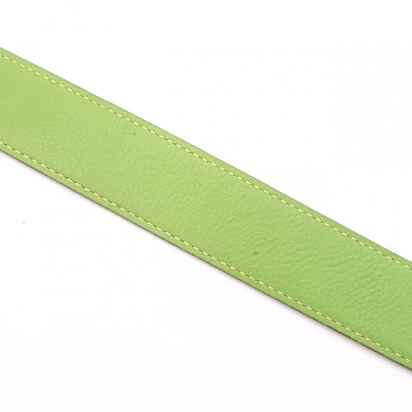 HERMES H Belt, Leather, Orange and Green, Size 74
