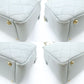 CHANEL Matelassé Caviar Leather Chain Shoulder Bag Light Blue Leather Gold Hardware 7-10-583