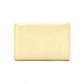 LOUIS VUITTON Portefeuille Lock Mini Tri-Fold Wallet, Taurillon Leather, Yellow, Women's