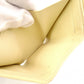LOUIS VUITTON Portefeuille Lock Mini Tri-Fold Wallet, Taurillon Leather, Yellow, Women's