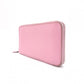 HERMES Azap Classic Long Wallet, Leather, Pink, □N Engraving
