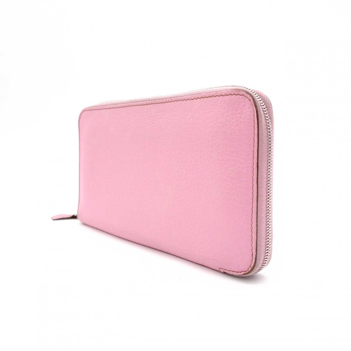 HERMES Azap Classic Long Wallet, Leather, Pink, □N Engraving