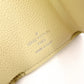 LOUIS VUITTON Portefeuille Lock Mini Tri-Fold Wallet, Taurillon Leather, Yellow, Women's