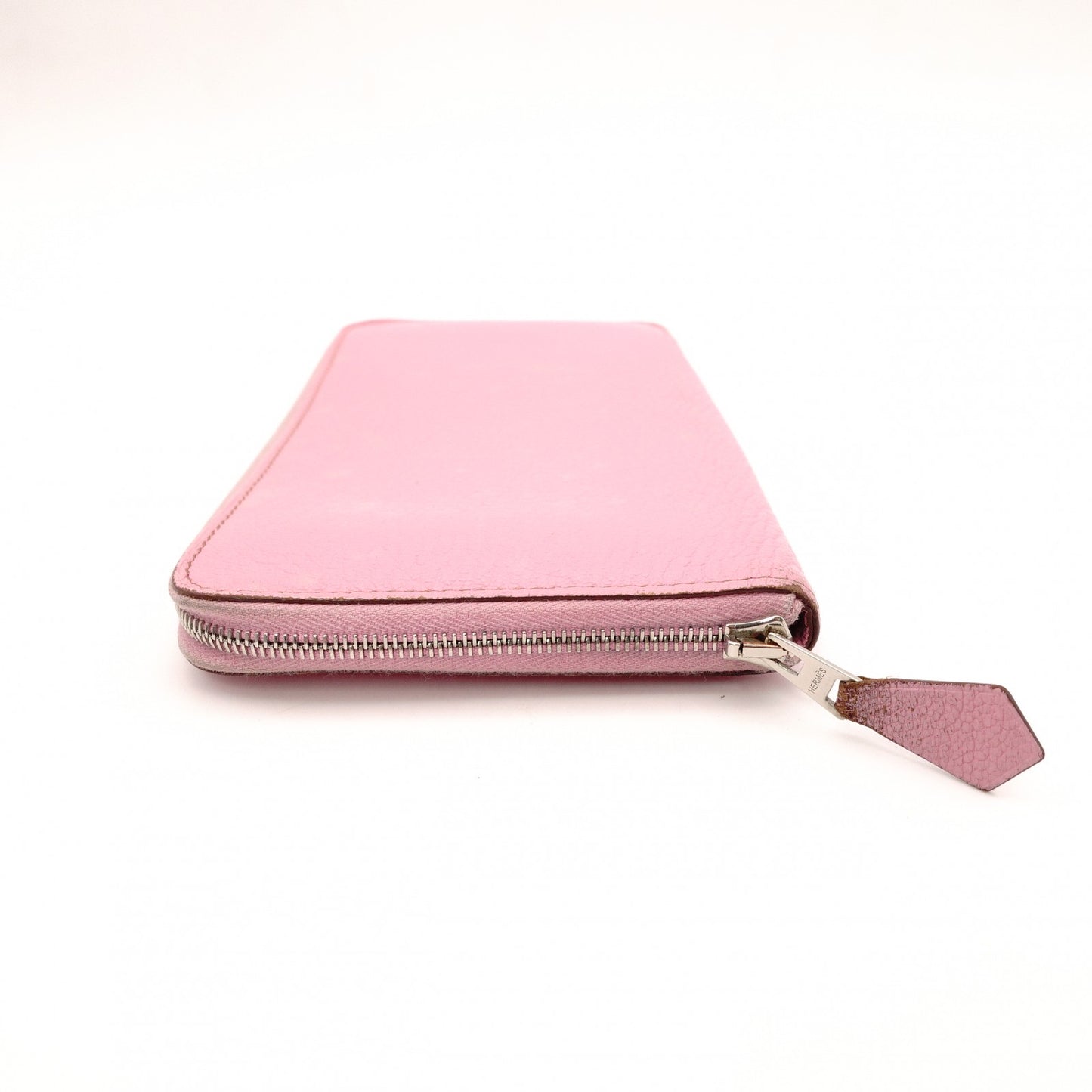 HERMES Azap Classic Long Wallet, Leather, Pink, □N Engraving
