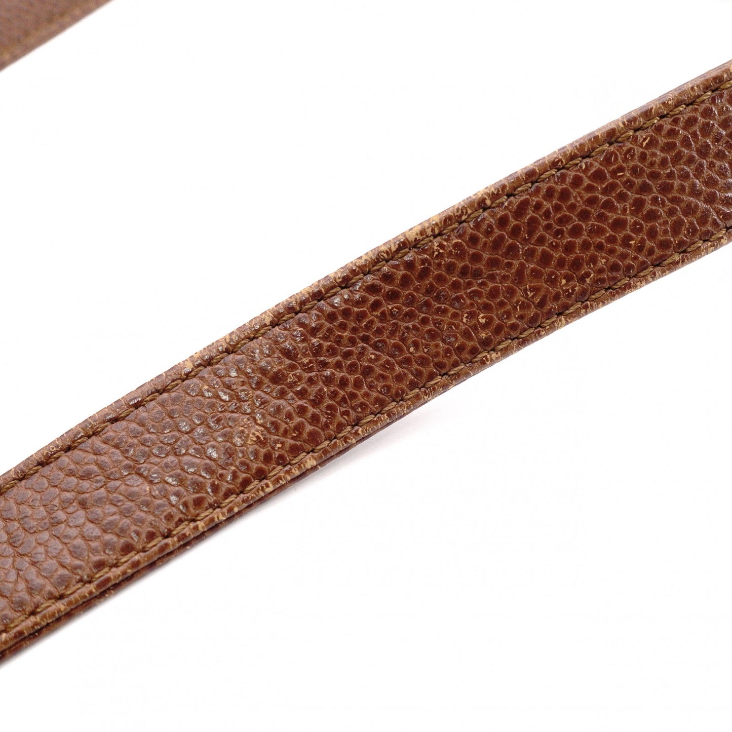 CHANEL Caviar Skin Coco Logo Shoulder Bag, Leather, Brown, CC Logo