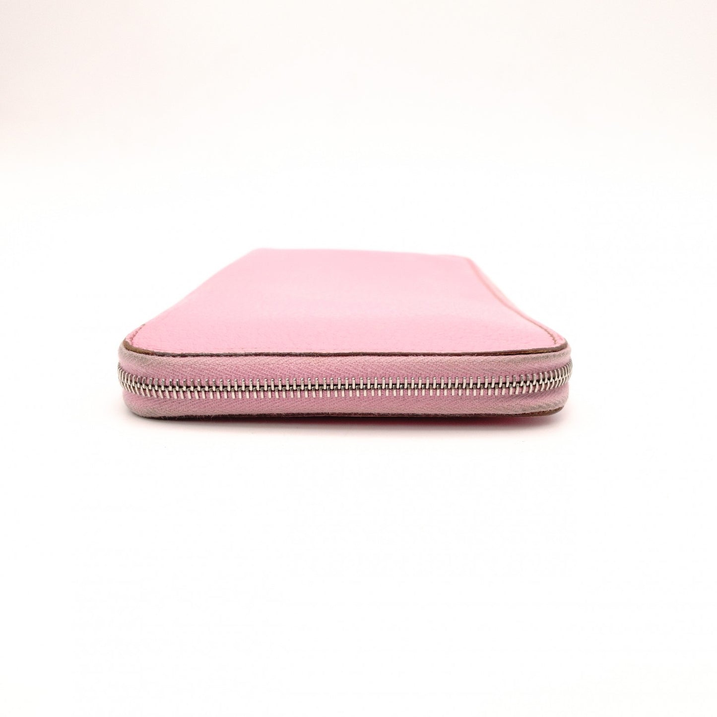 HERMES Azap Classic Long Wallet, Leather, Pink, □N Engraving