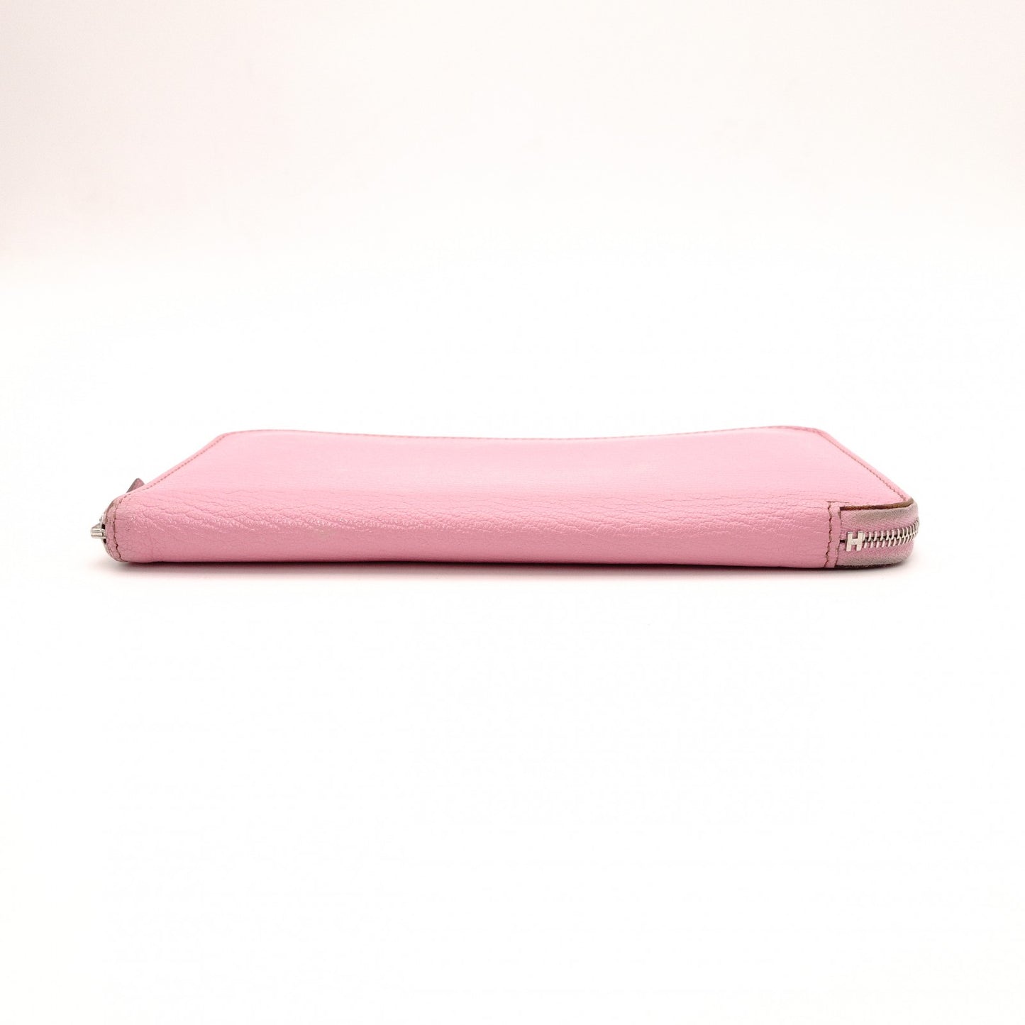 HERMES Azap Classic Long Wallet, Leather, Pink, □N Engraving