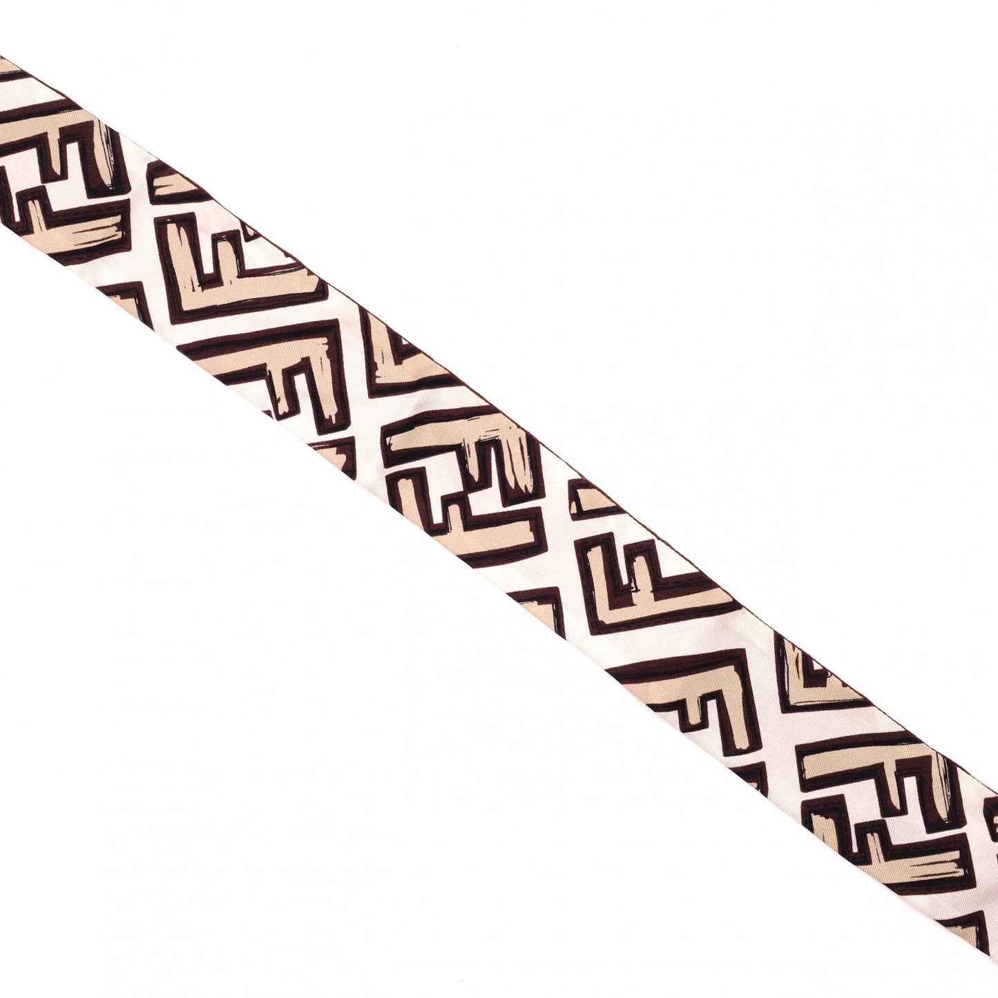 FENDI Scarf, Silk, Brown, Twilly