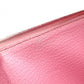 HERMES Azap Classic Long Wallet, Leather, Pink, □N Engraving
