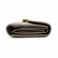 Celine Triomphe Mini Wallet, Foldable Wallet, Greige Leather, Compact Wallet, Gold Hardware, 7-12-485