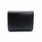 Celine Triomphe Mini Wallet, Fold Wallet, Black Leather, Compact Wallet, Gold Hardware, 7-12-609