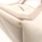 BALENCIAGA Navy Cabas Handbag, Canvas, Beige, 2-Way