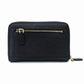 PRADA Saffiano Metal Leather Black Mini Wallet Black Gold Hardware Compact Wallet 7-12-611