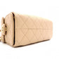 CHANEL Caviar Skin Chanel 25 Mini Shoulder Bag, Leather, Beige, Gold Hardware, IC Plate