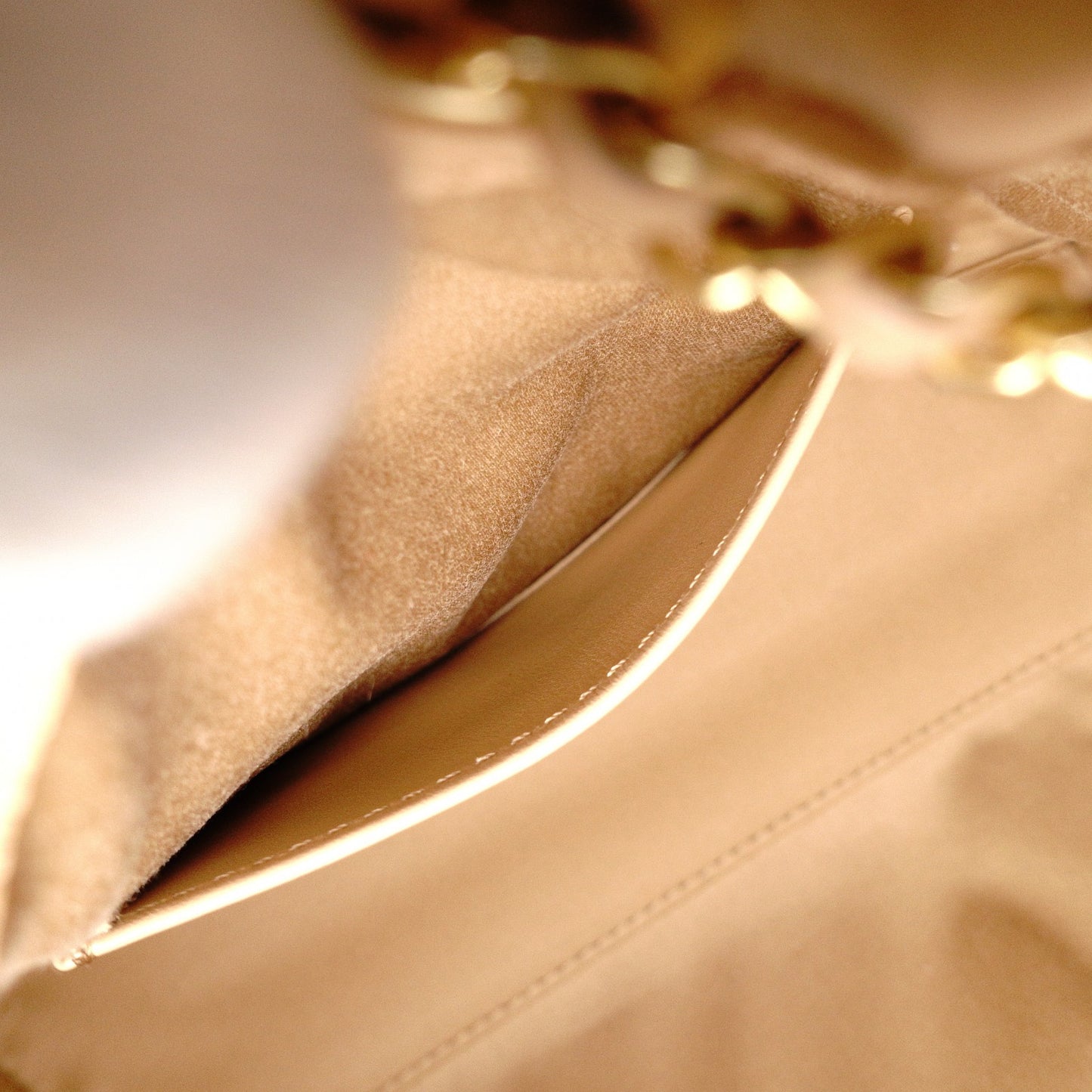 CHANEL Caviar Skin Chanel 25 Mini Shoulder Bag, Leather, Beige, Gold Hardware, IC Plate