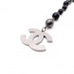 CHANEL Bracelet, Metal and Plastic, Black and Gunmetal, CC Logo
