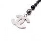 CHANEL Bracelet, Metal and Plastic, Black and Gunmetal, CC Logo