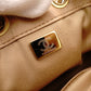 CHANEL Caviar Skin Chanel 25 Mini Shoulder Bag, Leather, Beige, Gold Hardware, IC Plate