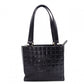 CHANEL Choco Bar Tote Bag, Shoulder Bag, Leather, Black