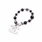 CHANEL Bracelet, Metal and Plastic, Black and Gunmetal, CC Logo