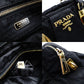 PRADA Tesuto Nylon Handbag Black Gold Hardware Logo 7-11-773