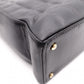 CHANEL Choco Bar Tote Bag, Shoulder Bag, Leather, Black