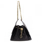 CHANEL Caviar Skin Chanel 25 Small Shoulder Bag, Leather, Black, Gold Hardware, IC Plate