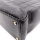 CHANEL Choco Bar Tote Bag, Shoulder Bag, Leather, Black