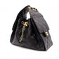 CHANEL Caviar Skin Chanel 25 Small Shoulder Bag, Leather, Black, Gold Hardware, IC Plate