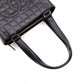 CHANEL Choco Bar Tote Bag, Shoulder Bag, Leather, Black