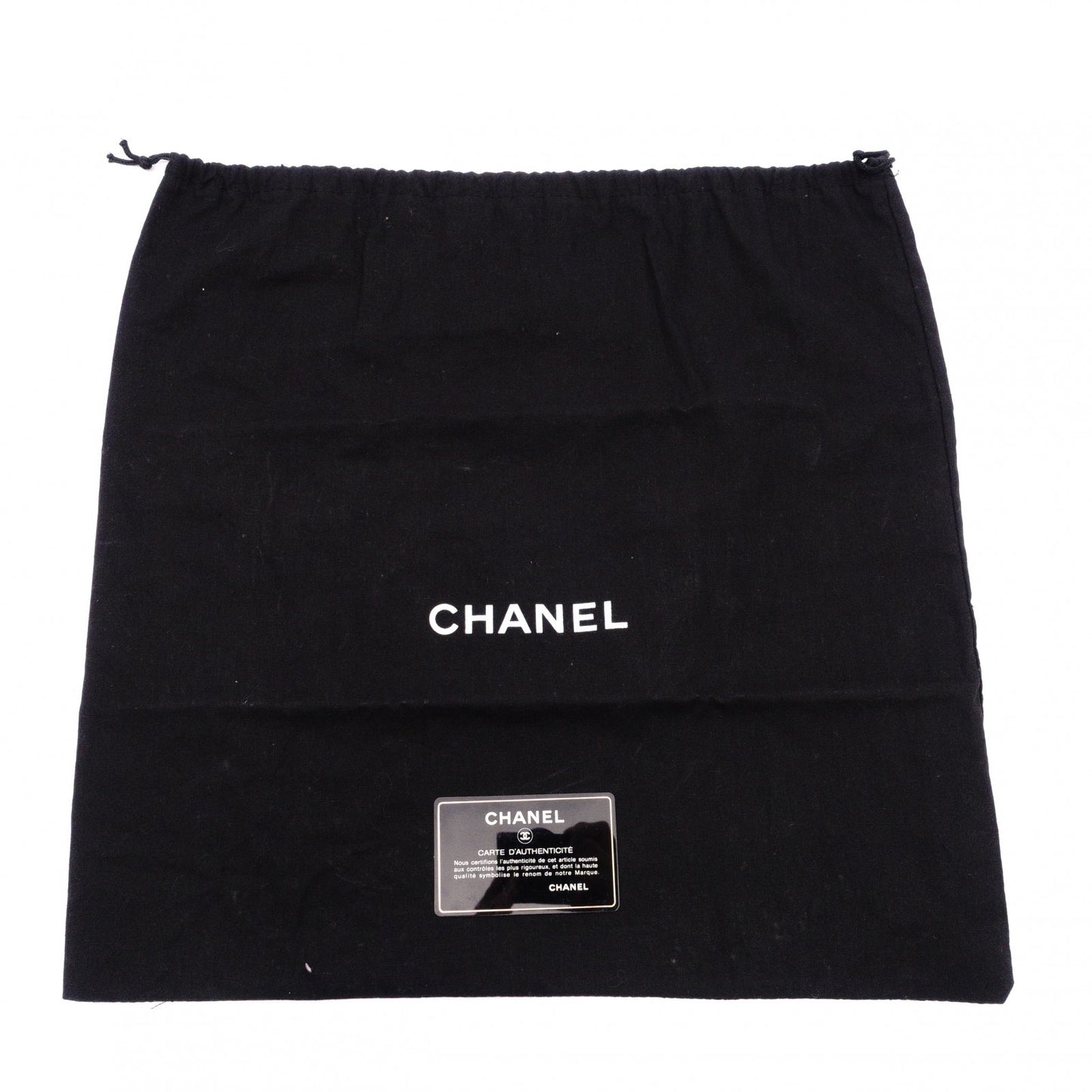 CHANEL Choco Bar Tote Bag, Shoulder Bag, Leather, Black