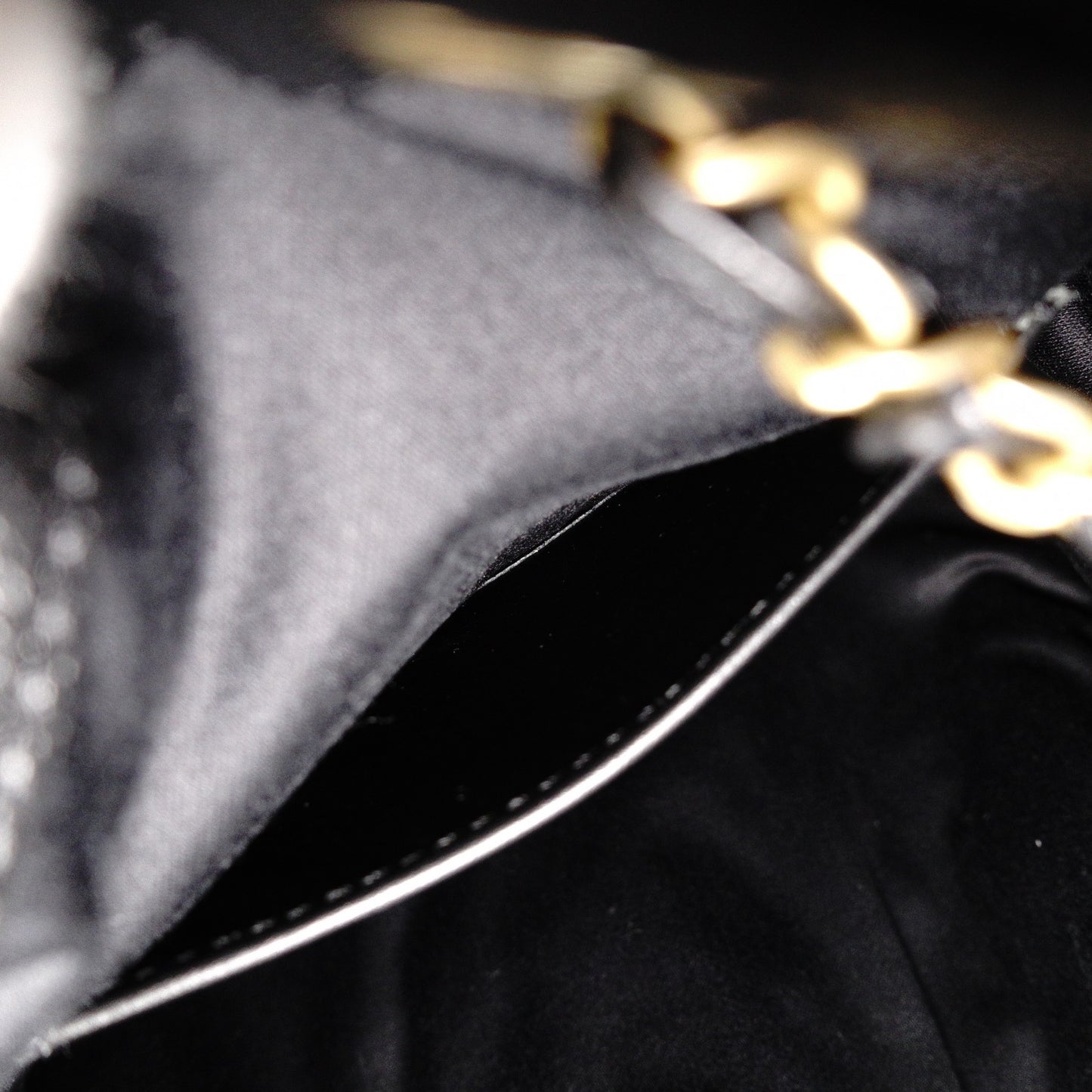 CHANEL Caviar Skin Chanel 25 Small Shoulder Bag, Leather, Black, Gold Hardware, IC Plate