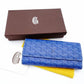GOYARD Valenine Long Wallet Long Wallet Blue Logo Blue Leather Wallet 7-12-603