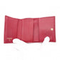CHANEL Boy Chanel Tri-fold Wallet, Leather, Red Lambskin, Gold Hardware