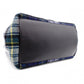 BALENCIAGA Navy Cabas S Handbag, Wool and Leather, Green Tones, with Pouch