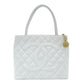 CHANEL Reissue Tote Bag Caviar Leather White Gold Hardware White Shoulder Tote Bag 7-10-240