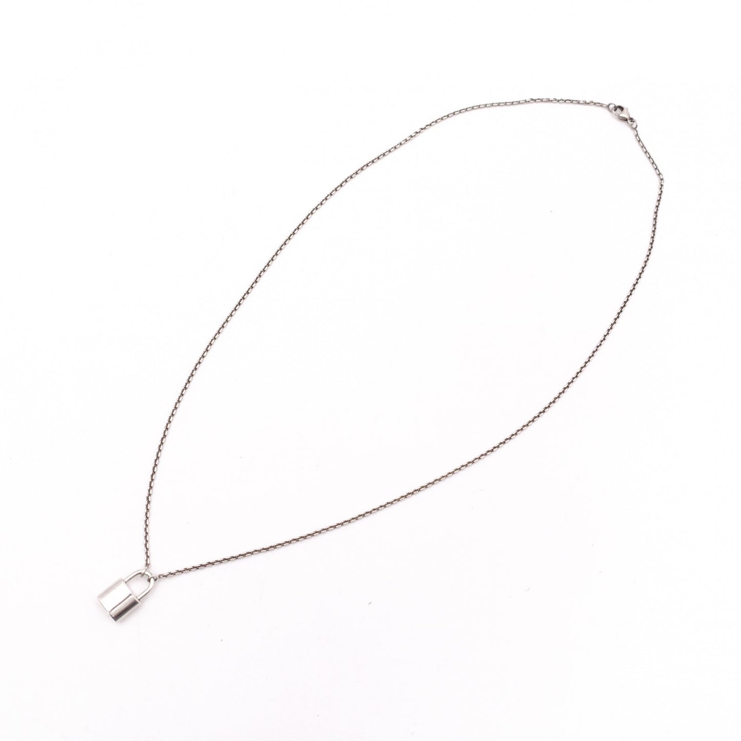 LOUIS VUITTON Lockit Pendant Necklace, 925 Sterling Silver