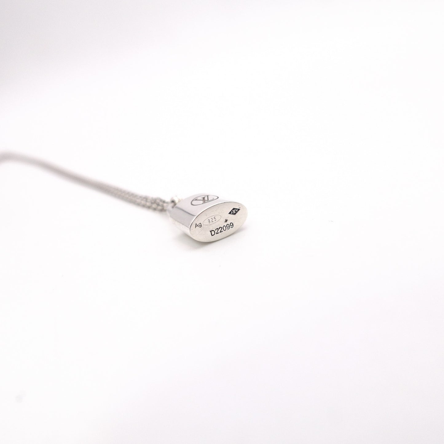 LOUIS VUITTON Lockit Pendant Necklace, 925 Sterling Silver