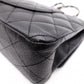 CHANEL Caviar Skin Classic W-Flap Shoulder Bag, Leather, Black, Silver Hardware