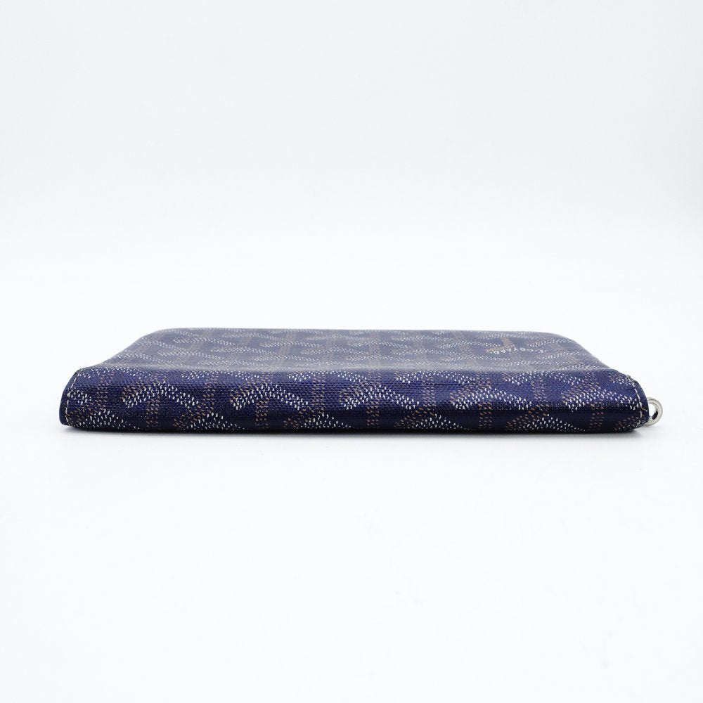 Goyard GOYARD Richelieu Long Wallet Navy × Yellow Leather Wallet Long Wallet 7-12-153