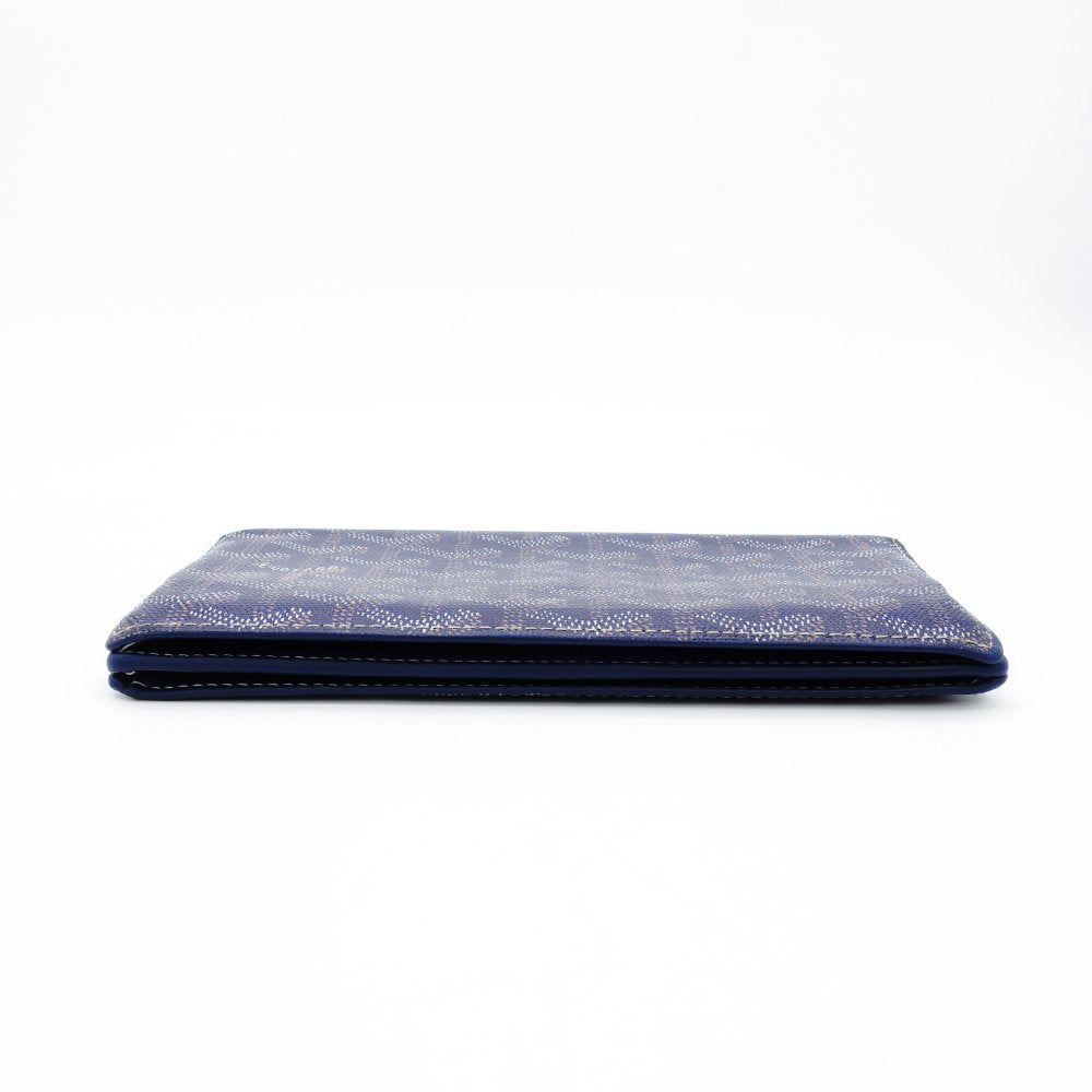 Goyard GOYARD Richelieu Long Wallet Navy × Yellow Leather Wallet Long Wallet 7-12-153