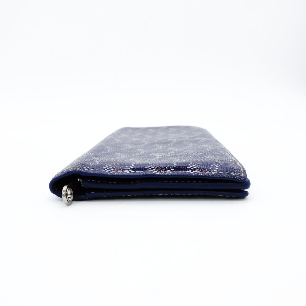 Goyard GOYARD Richelieu Long Wallet Navy × Yellow Leather Wallet Long Wallet 7-12-153