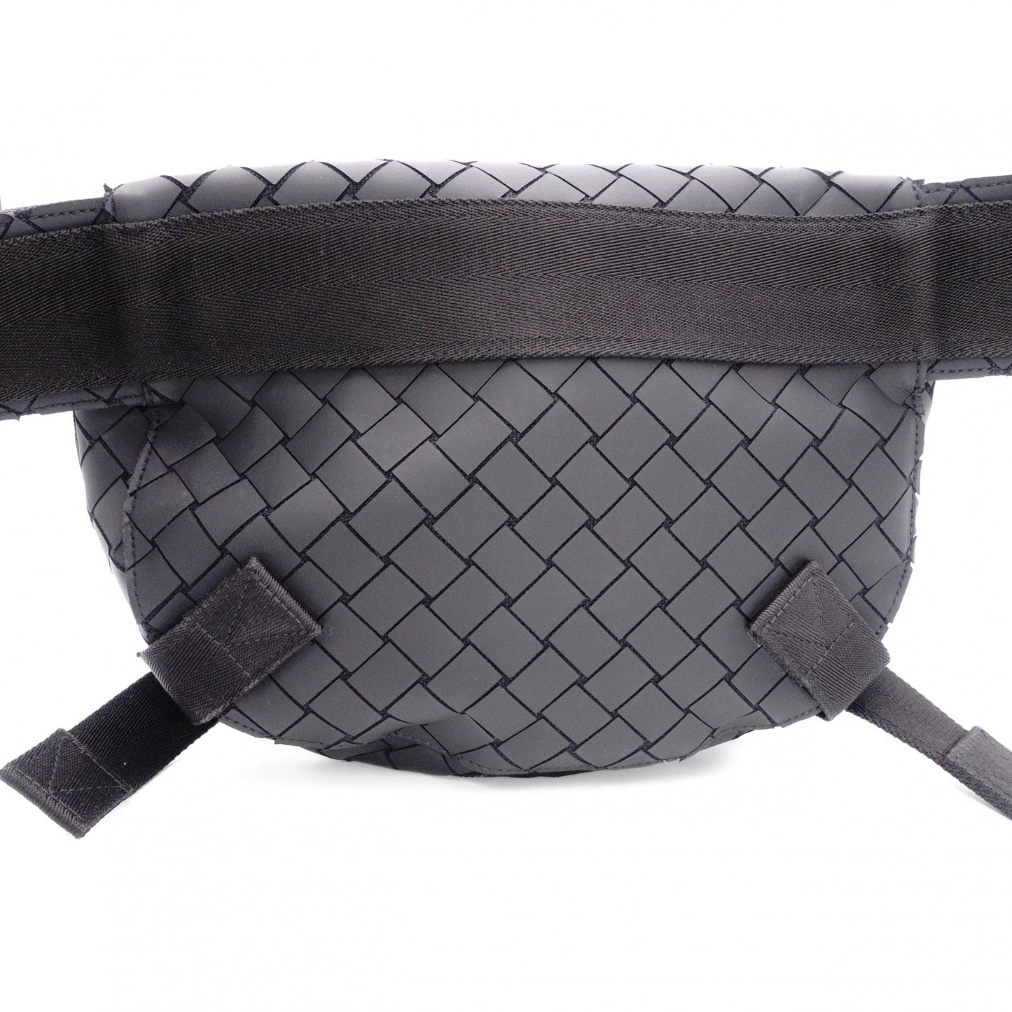 BOTTEGAVENETA Intrecciato Shoulder Bag, Rubber, Black, Men's Body Bag