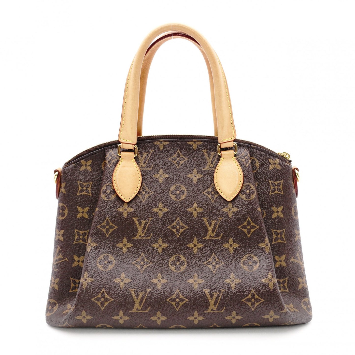 LOUIS VUITTON Riboli PM Monogram Canvas Handbag, Brown, 2-Way