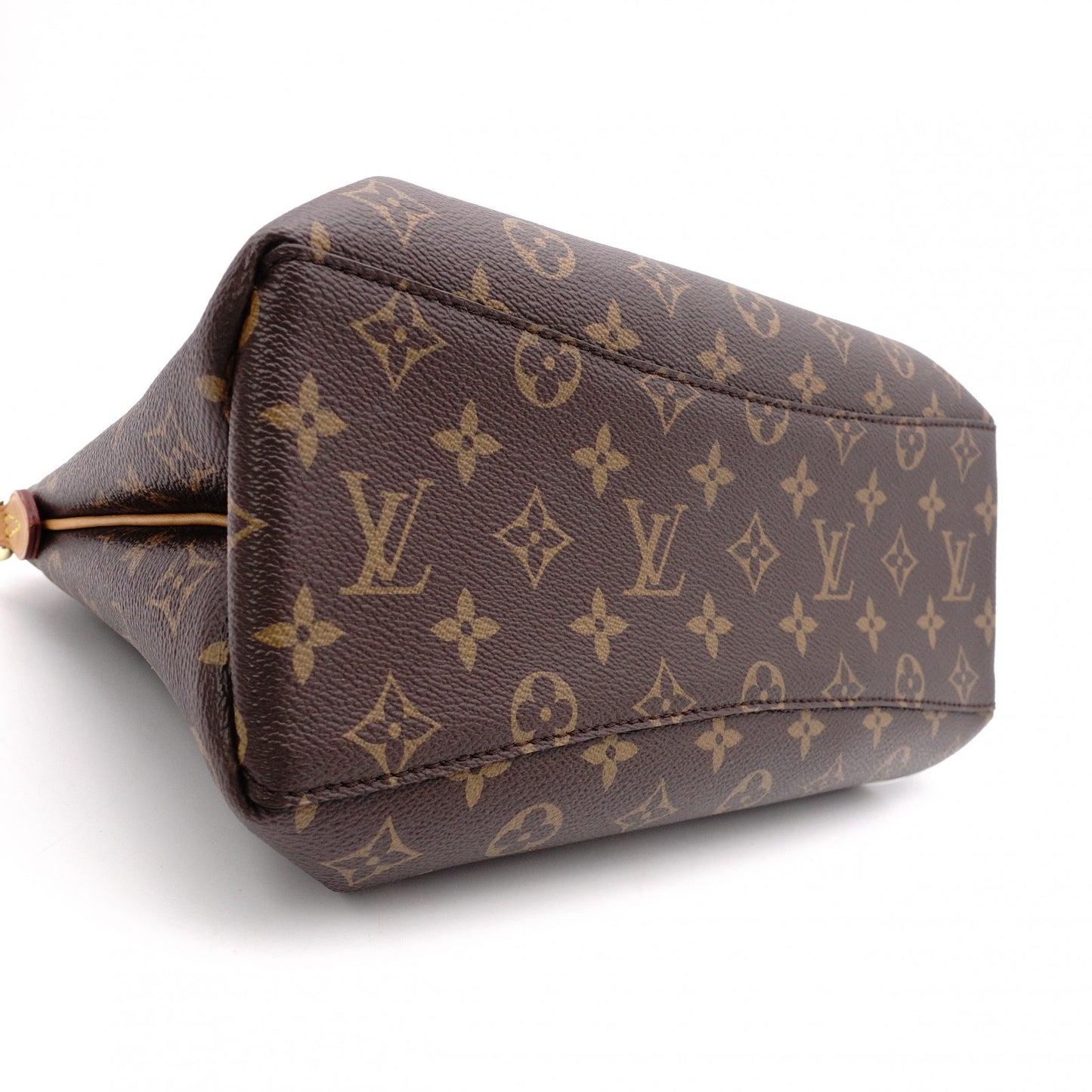 LOUIS VUITTON Riboli PM Monogram Canvas Handbag, Brown, 2-Way