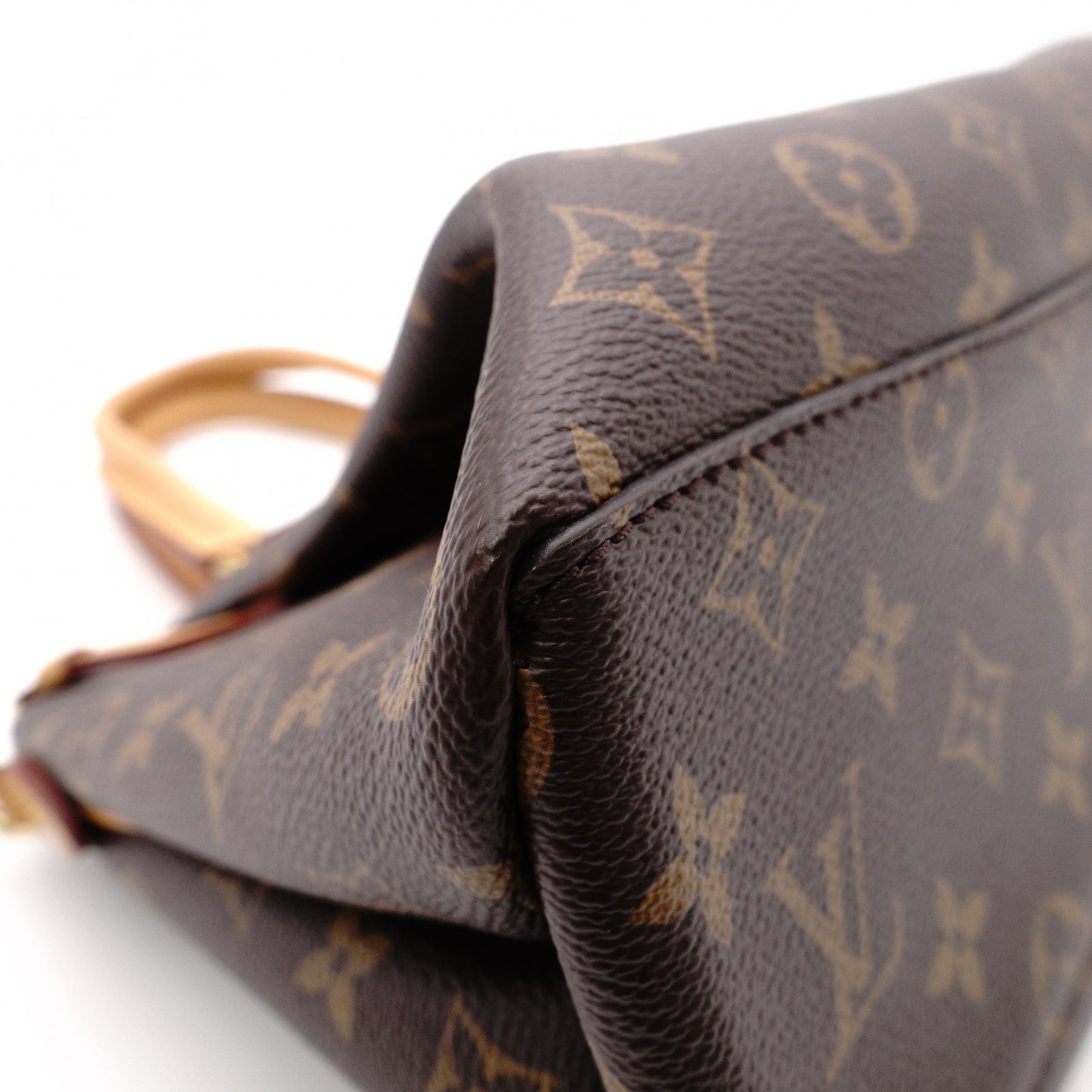 LOUIS VUITTON Riboli PM Monogram Canvas Handbag, Brown, 2-Way