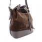 LOEWE Anagram Shoulder Bag, Brown Suede Leather, Crossbody, Vintage