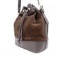 LOEWE Anagram Shoulder Bag, Brown Suede Leather, Crossbody, Vintage