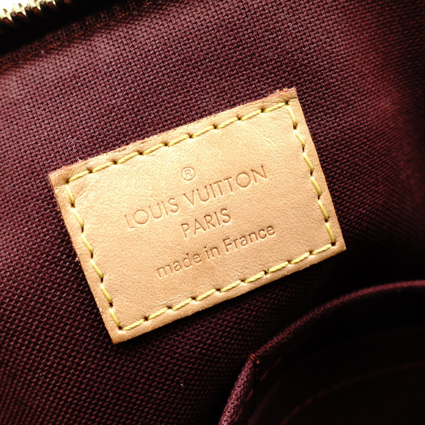 LOUIS VUITTON Riboli PM Monogram Canvas Handbag, Brown, 2-Way