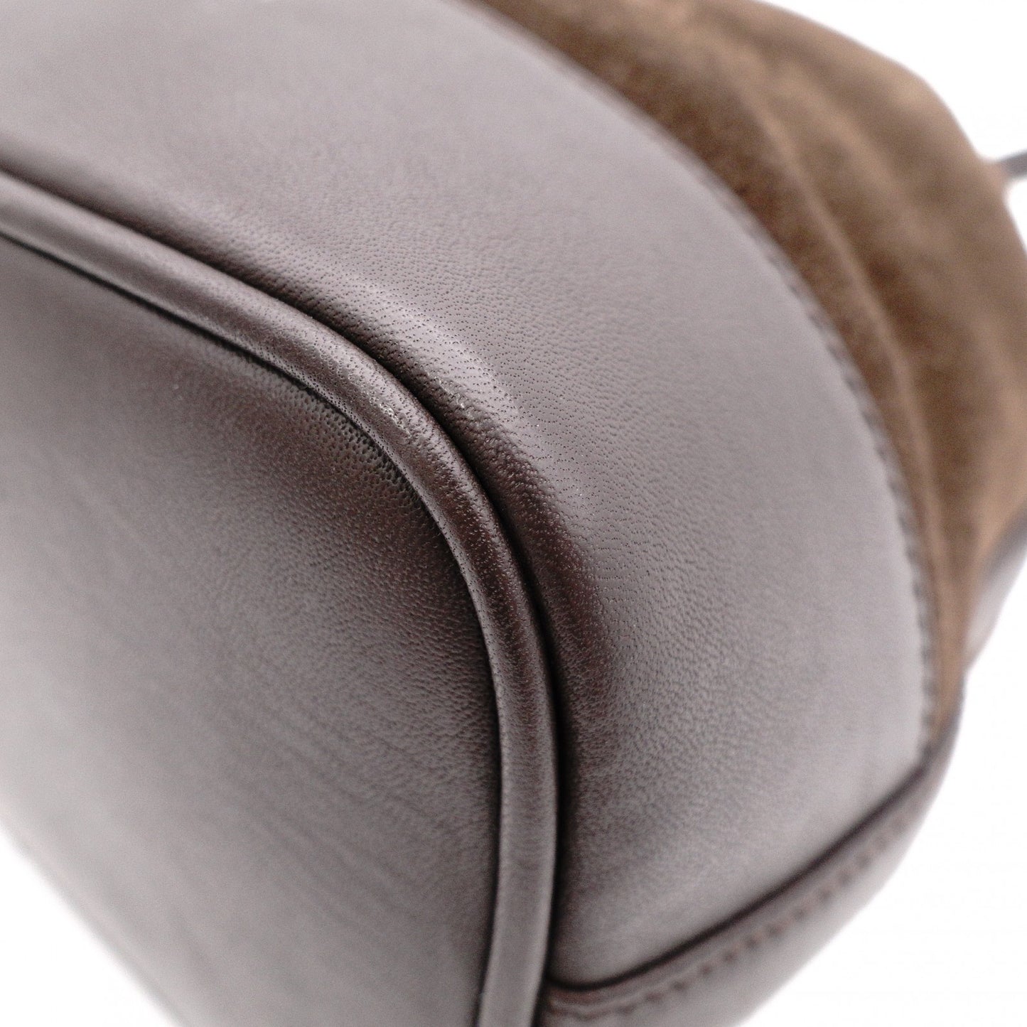 LOEWE Anagram Shoulder Bag, Brown Suede Leather, Crossbody, Vintage
